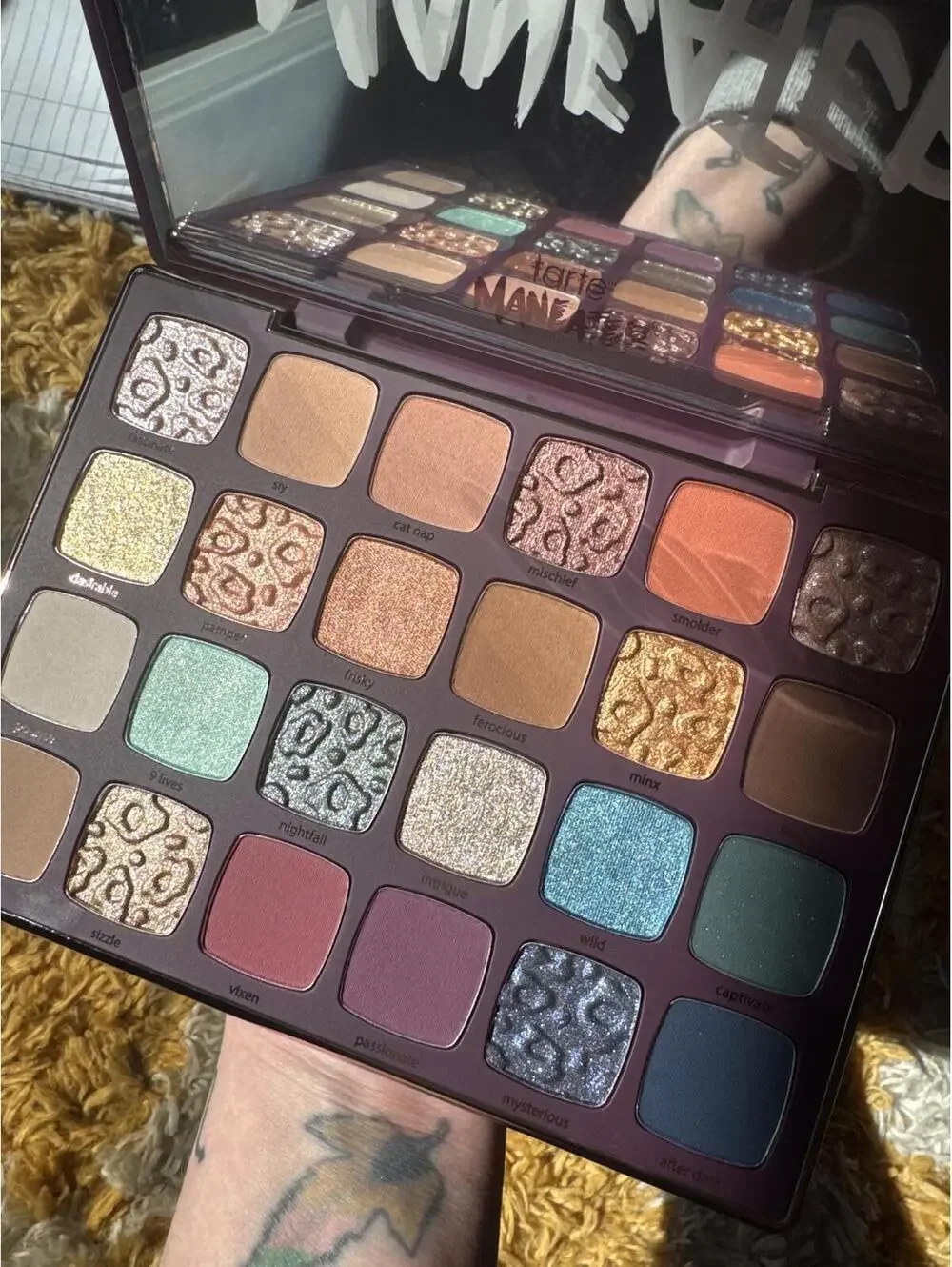 NIB Tarte Cosmetics Nightfall Eyeshadow Palette w/ NEW Eyeshadow Brush